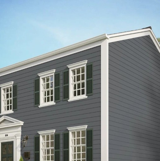 James Hardie Black Fiber cement vs vinyl siding comparison for a home in Ankeny, IA by JB Roofing.